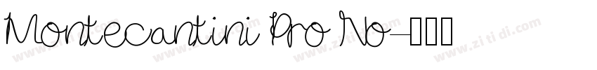 Montecantini Pro No字体转换